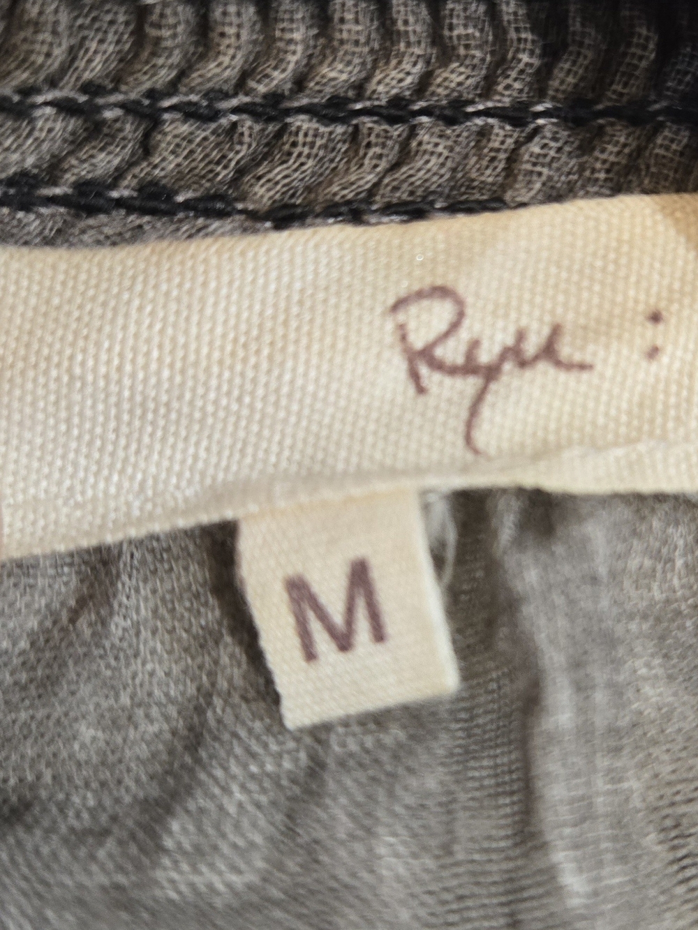 Ryu Taupe and Cream Sleeveless Mini Dress/Long Top Pristine Condition - Picture 8 of 9